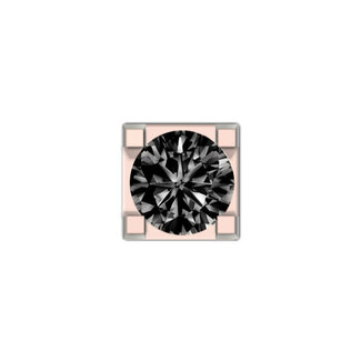 Elements by DonnaOro DCHF3305.005 Element roségoud met zwarte diamant 0.05ct