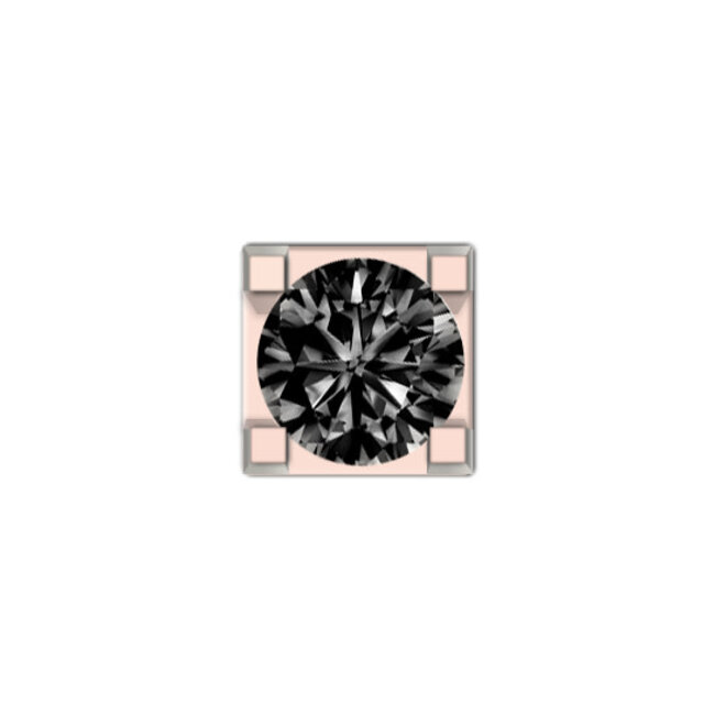 DCHF3305.005 Element roségoud met zwarte diamant 0.05ct