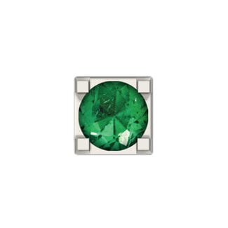 Elements by DonnaOro DCHE7244 Element witgoud met emerald 0.05ct