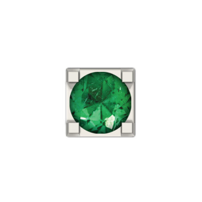 DCHE7244 Element witgoud met emerald 0.05ct