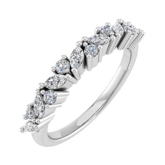 RE 12624 Vintage ByB 750au witgoud 0,32ct