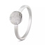 See You 456-S Plain signet disk ring  SeeYou Zilver