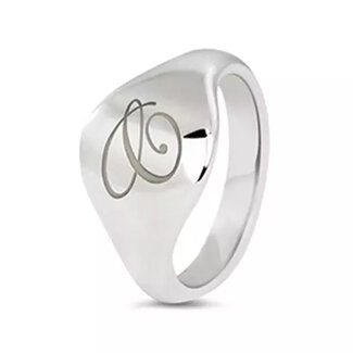 See You 412-S-Initial Signet ring initial SeeYou Zilver