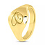 See You 412-S-Initial Signet ring initial SeeYou 14krt. GG