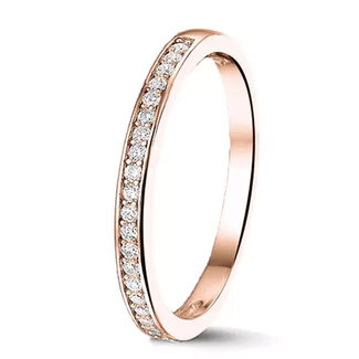 See You RG-027-R14D Stackable Gems Ring SeeYou 14krt RG+Diamant