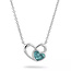 See You 602-S Double Heart Necklace SeeYou Zilver