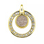 See You 108-SGL-Y18D Gem Rim Glass Pendant See You 14krt GG+Diamant