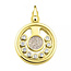 See You 103-Y14Z Glass Multi Gem Pendant See You 14krt GG+Zirkonia