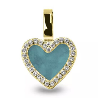 See You 139-Y14Z Heart Gem Pendant See You 14krt GG+Zirkonia