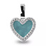 See You 139-W14D Heart Gem Pendant See You 14krt WG+Diamant