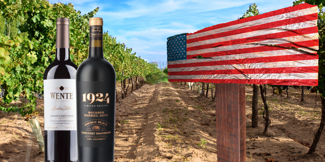 wijngaard met cabernet sauvignon in USA