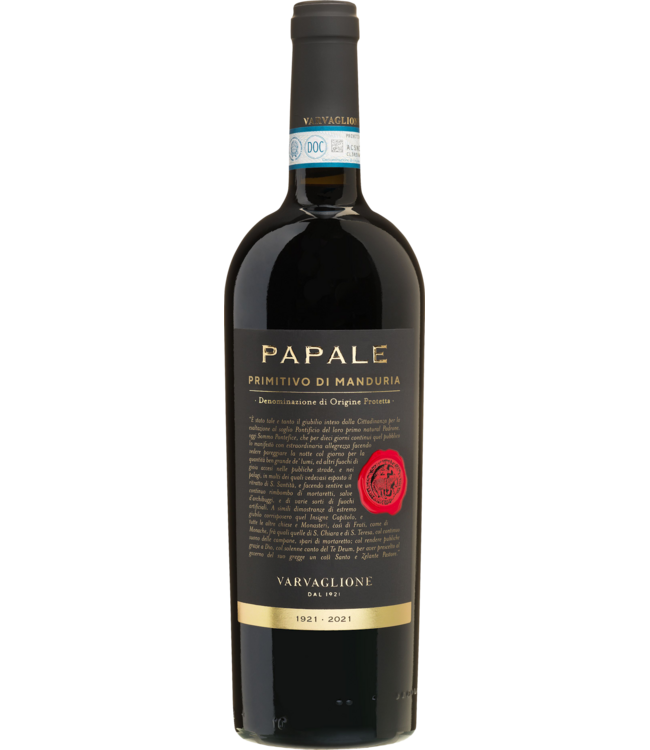 Varvaglione 'Papale Linea Oro' DOC Primitivo di Manduria