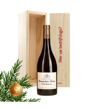 Wijngeschenkkist met Château de Corcelles Beaujolais Blanc Chardonnay