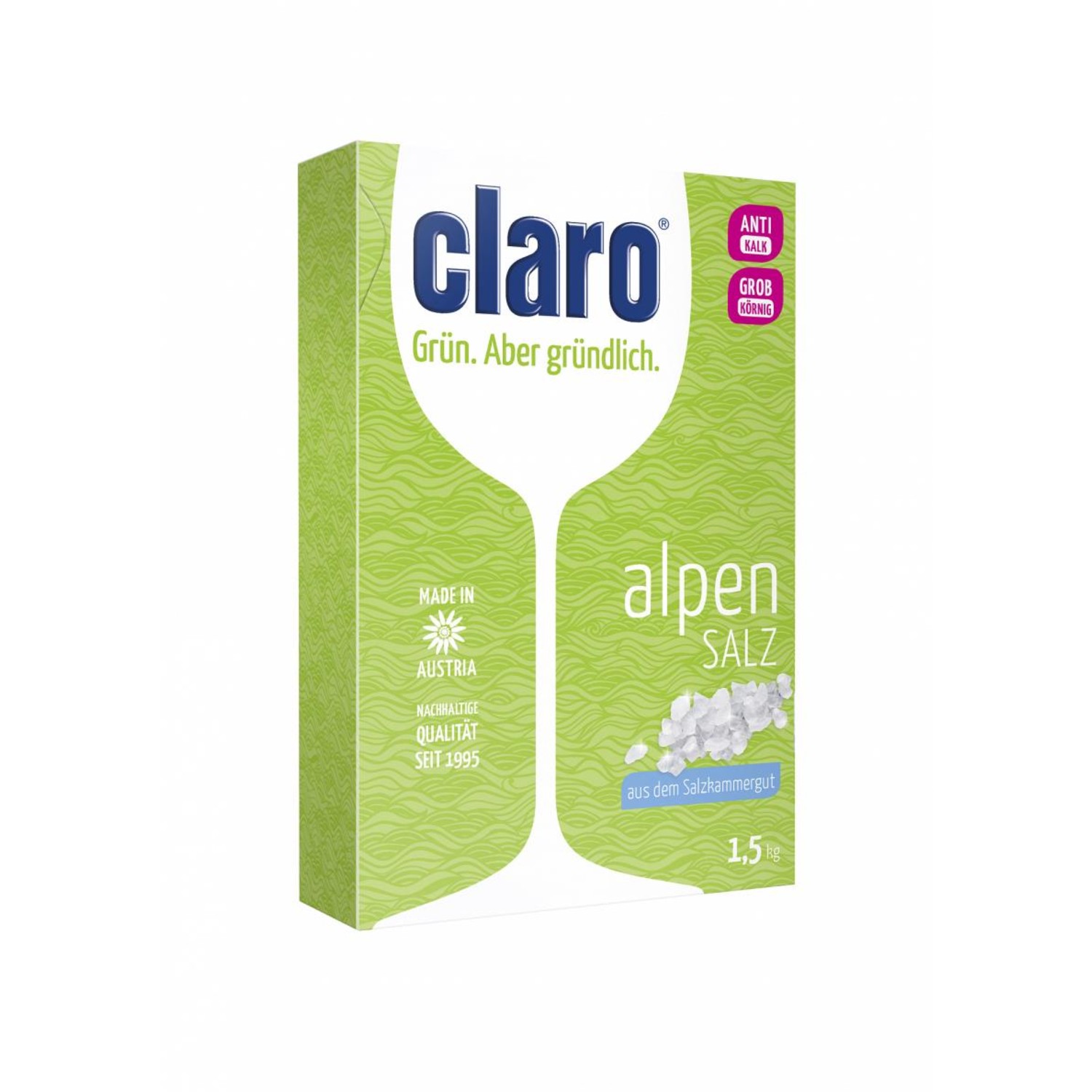 Schots volwassen vers Claro Eco zout pak Groen 8 x 1,5 kilo - Sanaja