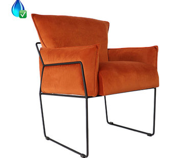 Bronx71 Gastro Sessel Lasse Samt kupfer