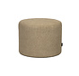 Bouclé Hocker Nora rund beige
