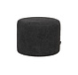 Bouclé Hocker Nora rund schwarz