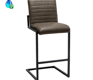 Bronx71 Gastro Barstuhl Block Eco-Leder anthrazit 79 cm