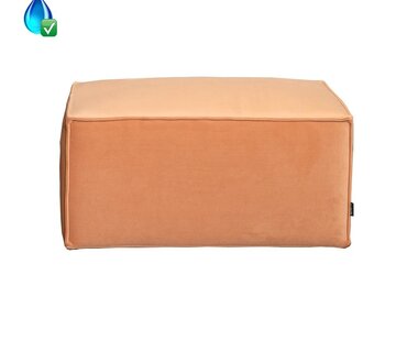 Bronx71 Samt Hocker Memphis rechteckig rosa