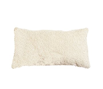 Bronx71 Bouclé Kissen Nora weiß 25x45 cm