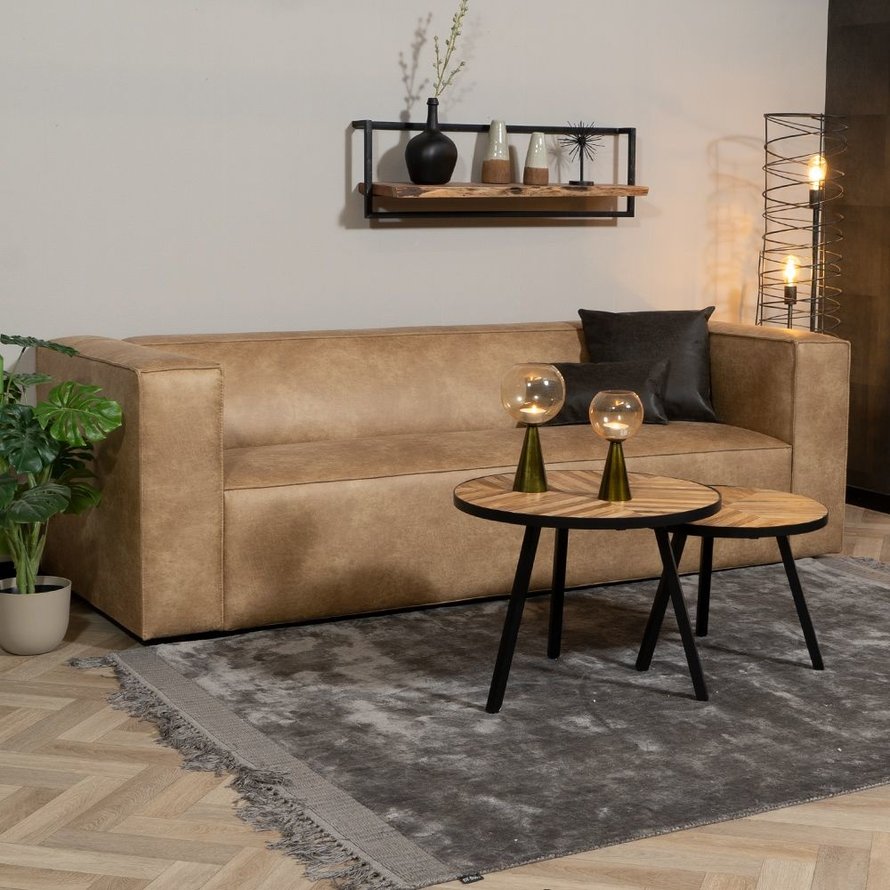 Leder Sofa Memphis 3-Sitzer beige