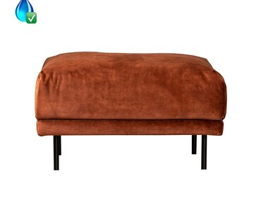 Bronx71 Samt Hocker Denver rechteckig kupfer