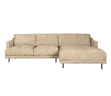 Bronx71 Ecksofa Denver Chenille taupe rechts