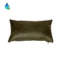 Kissen Kyla Eco-Leder olivgrün 25x45 cm