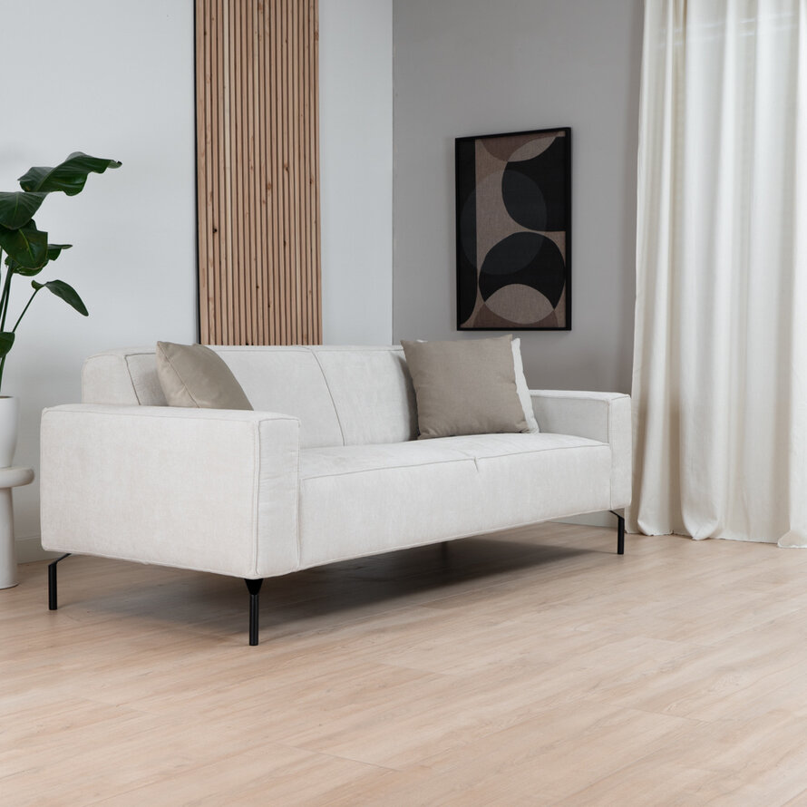 Sofa 3-Sitzer Kansas Stoff beige