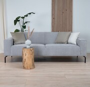 Bronx71 Chenille Sofa Kansas 3-Sitzer hellgrau