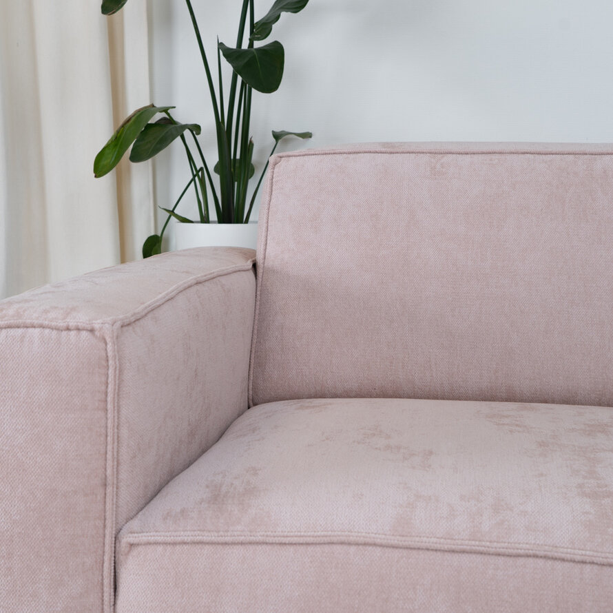 3-Sitzer Sofa Kansas rosa Stoff