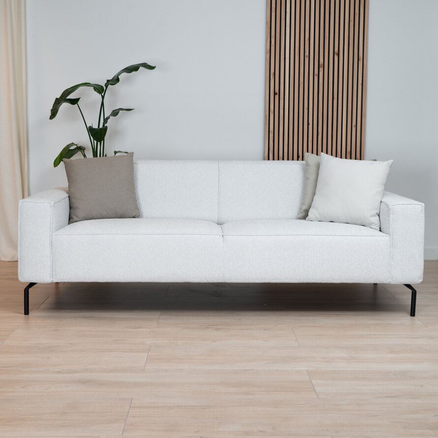 Sofa 3-Sitzer Kansas Stoff off white