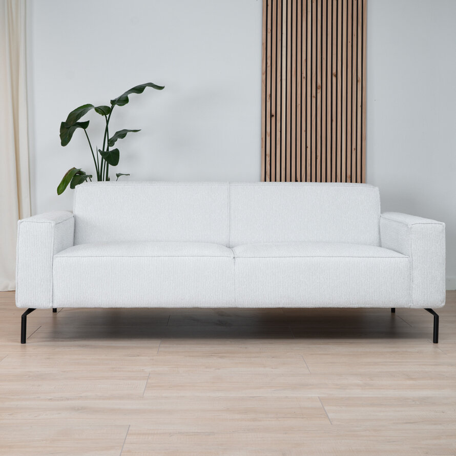 Sofa 3-Sitzer Kansas Stoff off white