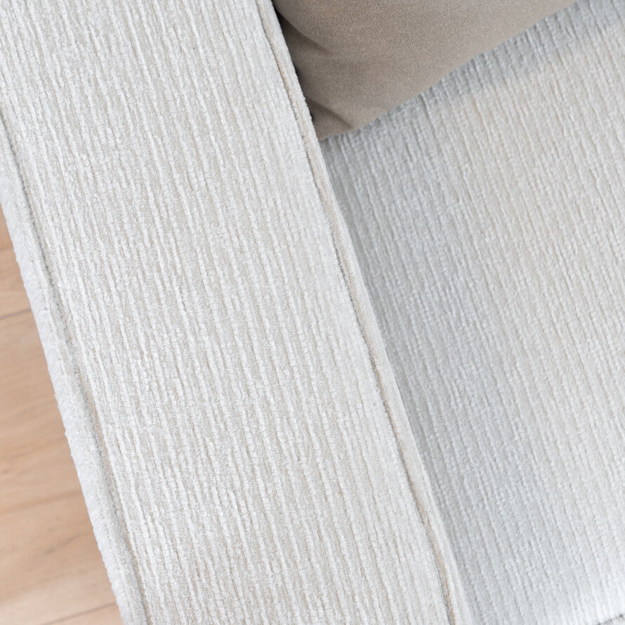 Sofa 3-Sitzer Kansas Stoff off white