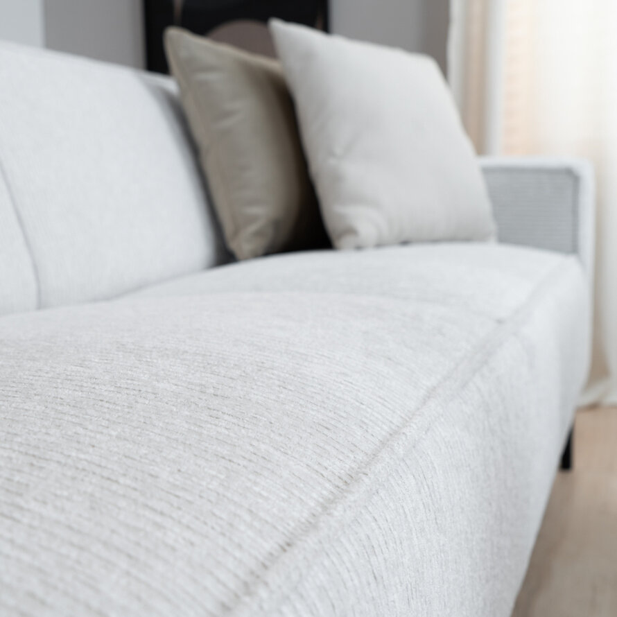 Sofa 3-Sitzer Kansas Stoff off white