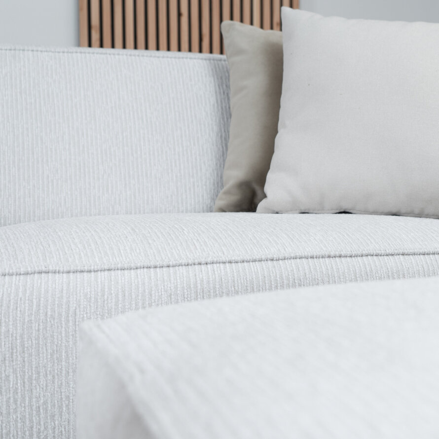 Sofa 3-Sitzer Kansas Stoff off white