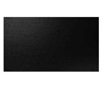 Bronx71 Tischplatte Roan rechteckig schwarz Melamin 140 x 80 cm