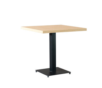 Bronx71 Bistrotisch Nils quadratisch Eichenlook Melamin 80x80x77 cm