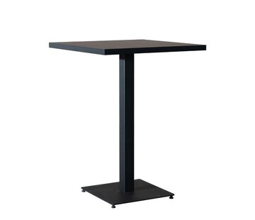 Bronx71 Bartisch Nils quadratisch schwarz Melamin 80x80x109 cm
