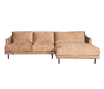 Bronx71 Ecksofa Denver Samt taupe rechts