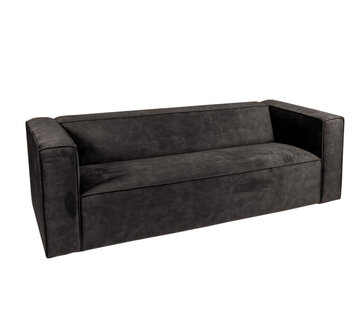 Bronx71 Samt Sofa Memphis 3-Sitzer anthrazit