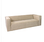Samt Sofa Memphis 3-Sitzer beige