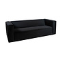 Samt Sofa Memphis 3-Sitzer schwarz