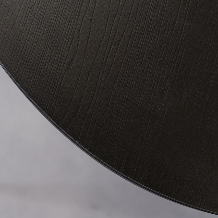 Esstisch Dio oval schwarz Melamin 270 x 130 cm