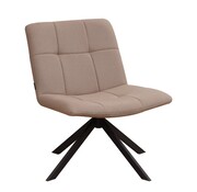 Bronx71 Sessel Eevi taupe recycelter Stoff drehbar