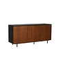 Sideboard Haley schwarz Eiche dunkel 160x45x74 cm