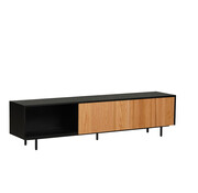 Bronx71 TV-Schrank Ray schwarz / Eiche hell 180 cm