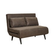 Bronx71 Schlafsofa 1,5-Sitzer Kristian Eco-Leder anthrazit