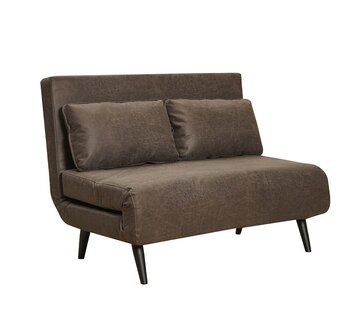 Bronx71 Schlafsofa 1,5-Sitzer Kristian Eco-Leder anthrazit