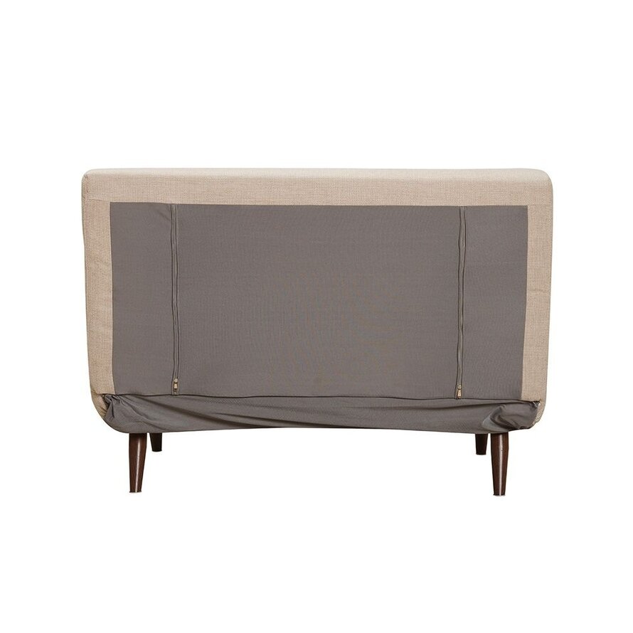 Schlafsofa 1,5-Sitzer Kristian recycelter Stoff beige